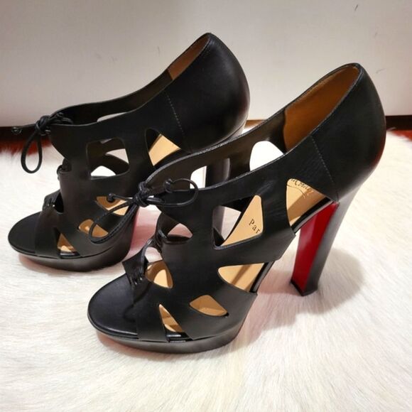 Christian Louboutin Fossil 140 Calf Stilletto Heel Sz 40.5 with Dust Bag - Picture 9 of 12